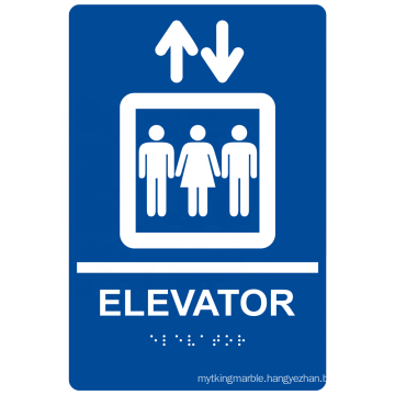 Alumetal Custom Printing Aluminum Elevator Signs Wheelchair Symbol Lift  for Spa Swimming Pools Extrusion Room